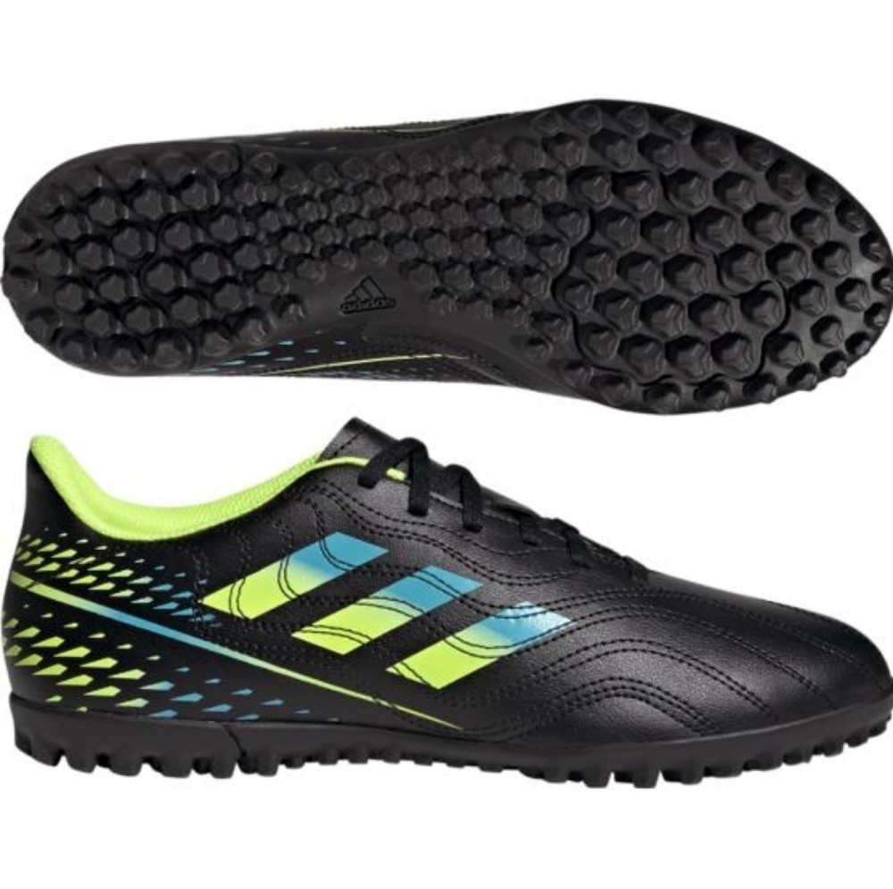 ADIDAS COPA SENSE. 4 TF BLACK NEON SOCCER CLEATS ATHLETIC SHOES SIZE 8-9 NWT